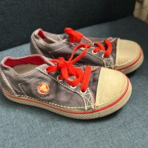 Boys canvas crocs size 13
